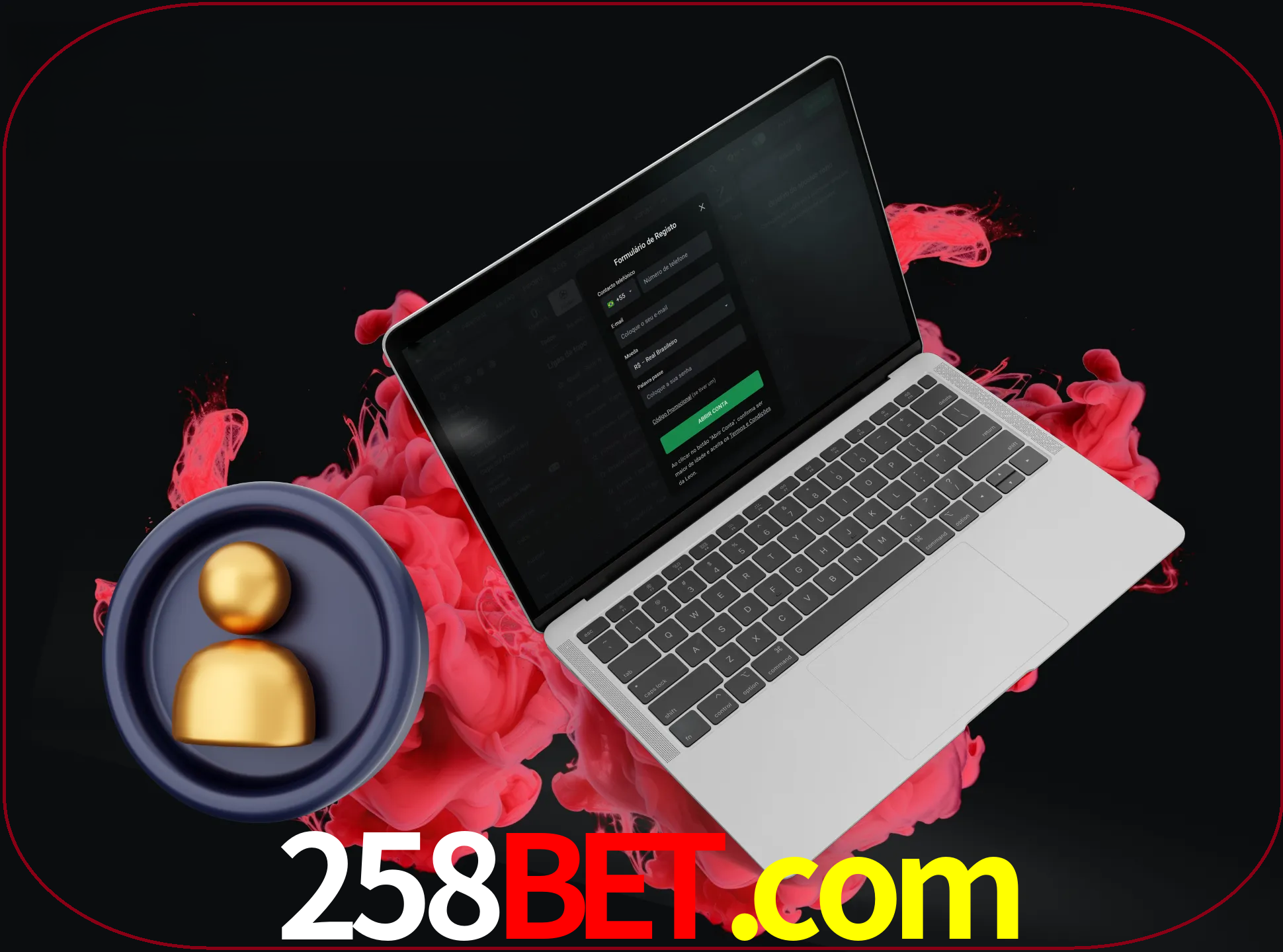 No cabeçalho do site 258bet, clique no botão que o levará a um formulário especial onde terá de introduzir as suas informações actuais.